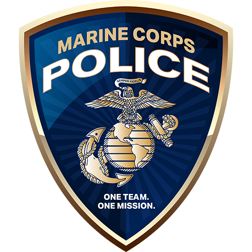 Marine Corps Police Officer on duty
